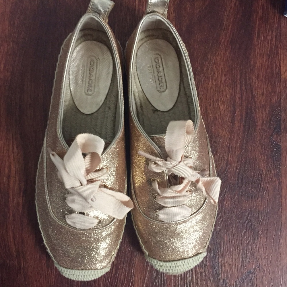 Coach Ramira Glitter Espadrilles